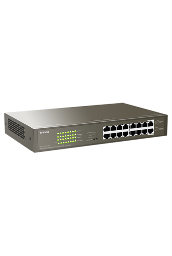 Switch 16 porturi Gigabit PoE - Tenda TND-TEG1116P-16-150W