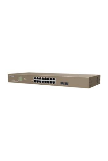 Switch 16 porturi PoE Gigabit, 2 porturi SFP Gigabit, Cloud Management - IP-COM G3318P-16-250W