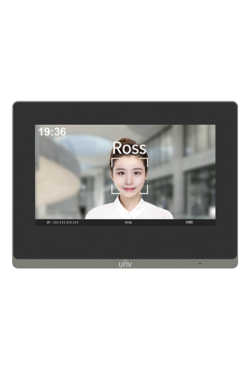 Monitor videointerfon TCP/IP, LCD TFT Touch Screeen 7 inch, PoE, WiFi - UNV OEI-372S-H-W