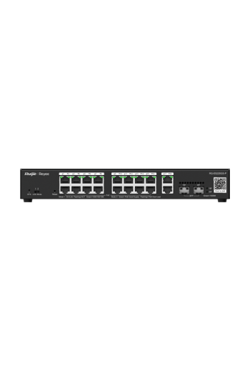 Switch 16 x RJ45 1G PoE, 2 x RJ45 1G, 2 x SFP 1G, Cloud Management - Ruijie Reyee RG-ES220GS-P