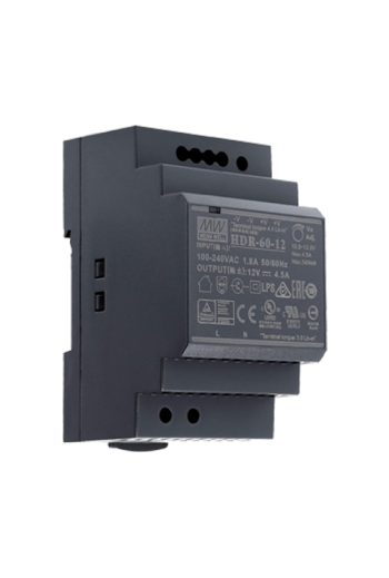 Sursa de alimentare in comutatie, 12V / 4.5A, sina DIN - MEAN WELL HDR-60-12