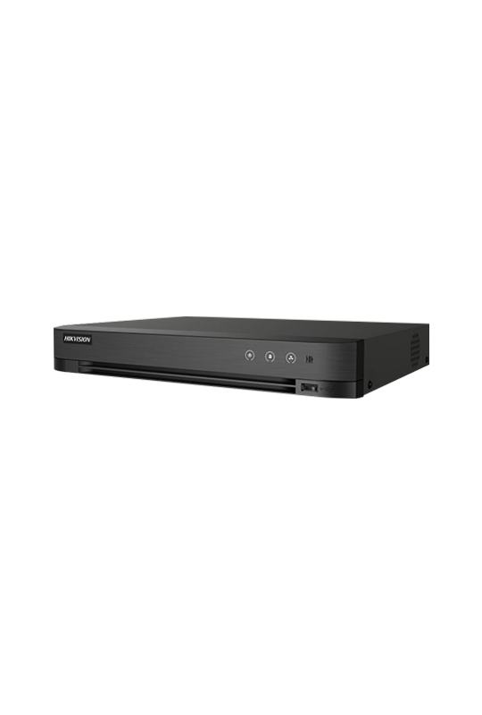 DVR AcuSense, 4 ch analog max. 4K+ 4 ch IP max. 4K, Alarma I/O - HIKVISION iDS-7204HTHI-M1-S(4A+4/1ALM)
