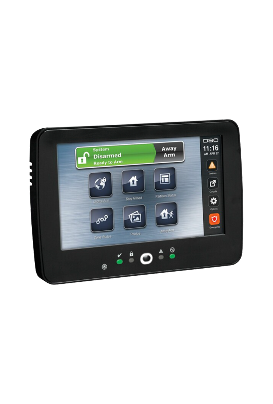 Tastatura touch screen color 7', 248 zone, negru, EN/RO, SERIA PRO - DSC HS2TCHPROBLKEE1
