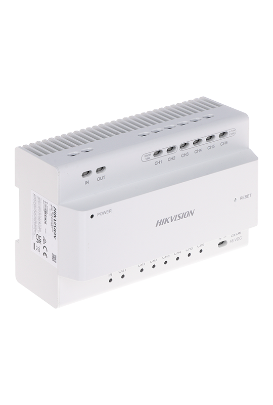 Distribuitor Video/Audio, 2 fire pentru 6 posturi interior/exterior  - HIKVISION DS-KAD7060EY
