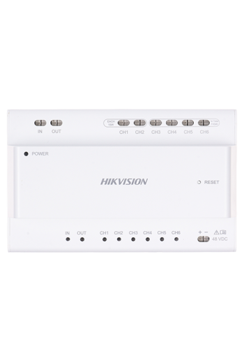 Distribuitor Video/Audio, 2 fire pentru 6 posturi interior/exterior  - HIKVISION DS-KAD7060EY