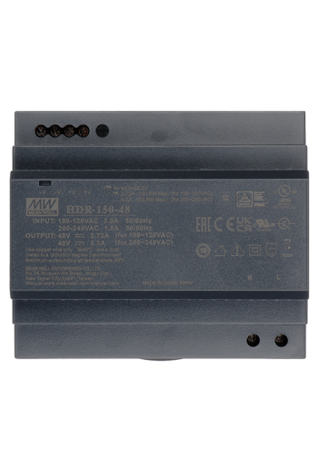 Sursa alimentare 48V DC, 3.2A, 150W, montaj sina DIN - HIKVISION DS-KAW150-4N