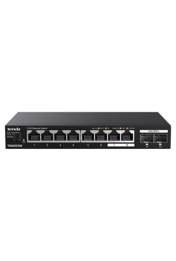 Switch 8 x RJ45 2.5G, 2 x SFP+ 10G - TENDA TND-TEM2010X