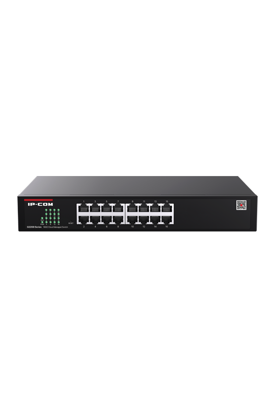 Switch 16 x RJ45 Gigabit, Cloud Management - IP-COM G2216D