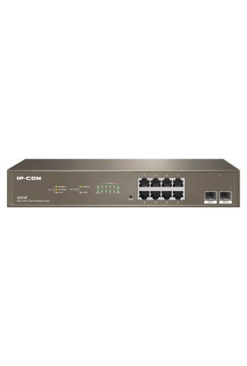 Switch 8 x RJ45 Gigabit, 2 x SFP Gigabit Uplink, Cloud Management - IP-COM G3310F