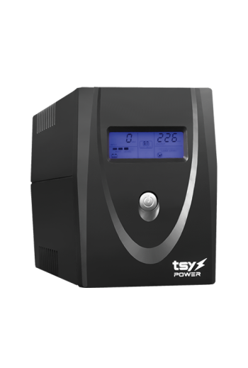 UPS TSY Power, 600VA/360W, LCD, AVR-Repornire automata, Management, 2 x Schuko, 2 x RJ45, 1 X USB type B TSY-MP-0K6-LCD