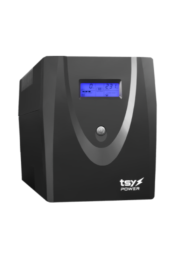 UPS TSY Power, 2000VA/1200W, LCD, AVR-repornire automata, Management, 4 x Schuko, 2 x RJ45, 1 X USB type B TSY-MP-2K0-LCD