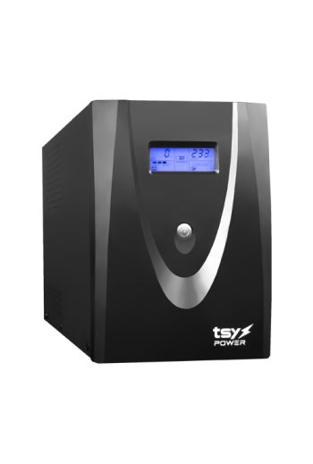UPS TSY Power, 3000VA/1800W, LCD, AVR-repornire automata, 4 x Schuko TSY-MP-3K0-LCD