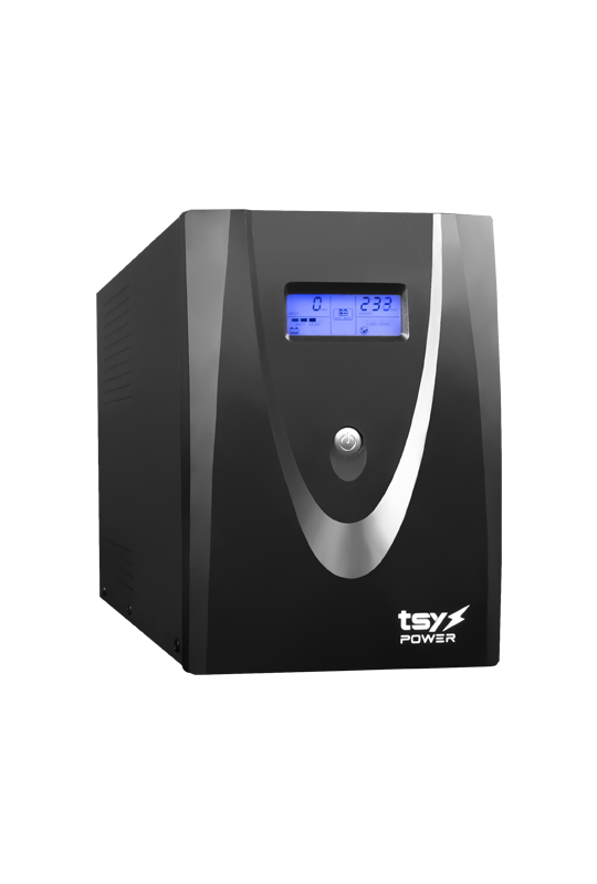 UPS TSY Power, 3000VA/1800W, LCD, AVR-repornire automata, 4 x Schuko TSY-MP-3K0-LCD