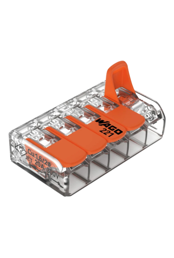 Conector derivatie 5 fire, max. 4 mmÂ² (25 buc.) - WAGO 221-415