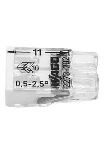 Conector compact de imbinare, 2 fire, max. 2.5 mmÂ² (100 buc.) - WAGO 2273-202