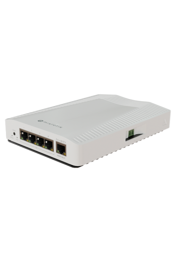 Router 4 porturi 10G, 1 port 1G, sina DIN - MikroTik CRS304-4XG-IN