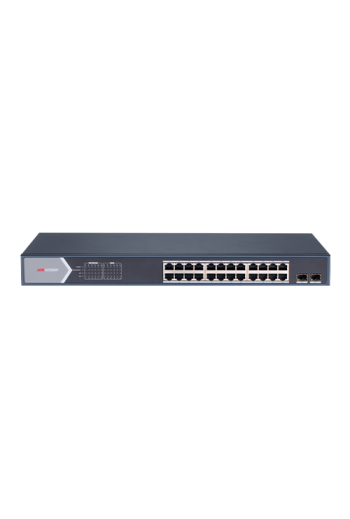 Switch 24 porturi PoE Gigabit, 2 port SFP Gigabit, Smart management - HIKVISION DS-3E1526P-SI