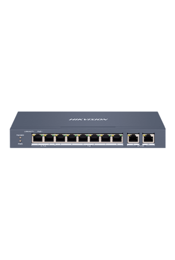 Switch 8 porturi 100 Mbps, PoE at/bf/bt, Smart Management - HIKVISION DS-3E1310HP-EI