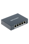 Switch 4 porturi PoE Gigabit, 1 port Hi-PoE, 1 port uplink 1G - HIKVISION DS-3E0505HP-E