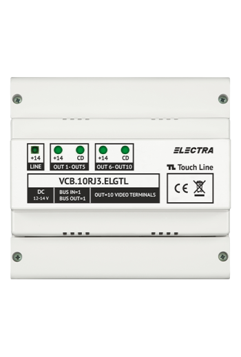 Doza derivatie video 10 iesiri pentru EXPERT, G3 - ELECTRA VCB.10RJ3.ELGTL