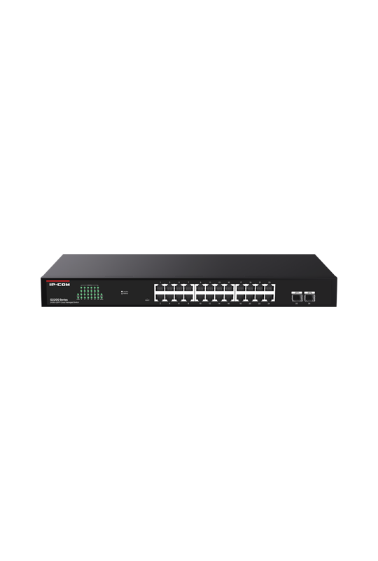 Switch 24 porturi RJ45 Gigabit, 2 porturi SFP Gigabit, Cloud Management - IP-COM G2226F