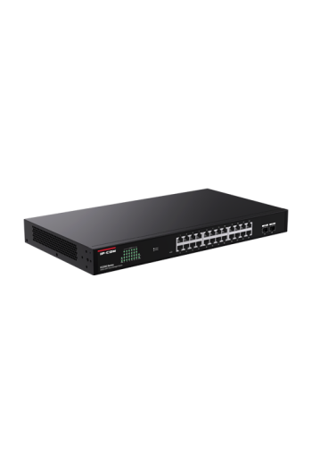 Switch 24 porturi RJ45 Gigabit, 2 porturi SFP Gigabit, Cloud Management - IP-COM G2226F