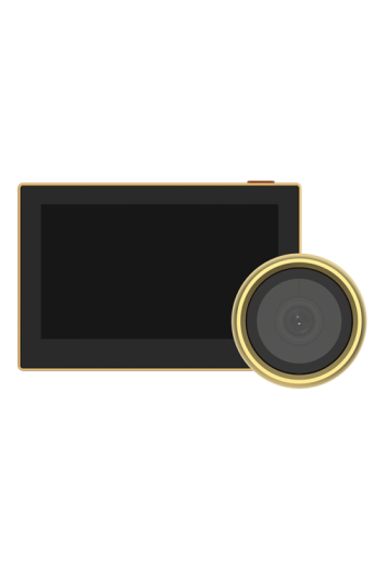 Vizor electronic smart, Wi-Fi, FullHD 1080P, monitor 4.3 inch, acumulator 2200mAh, Auriu - EZVIZ CS-HP2-Golden