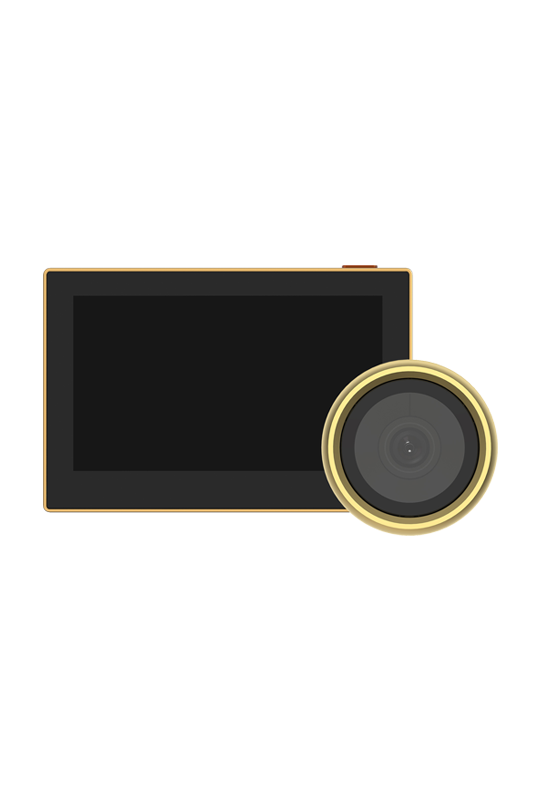 Vizor electronic smart, Wi-Fi, FullHD 1080P, monitor 4.3 inch, acumulator 2200mAh, Auriu - EZVIZ CS-HP2-Golden