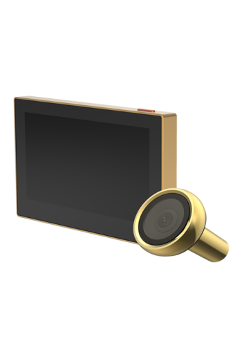 Vizor electronic smart, Wi-Fi, FullHD 1080P, monitor 4.3 inch, acumulator 2200mAh, Auriu - EZVIZ CS-HP2-Golden