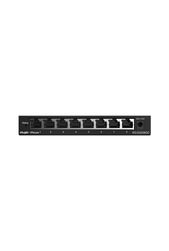 Switch 8 porturi RJ45 Gigabit, Cloud Management - Ruijie Reyee RG-ES208GC