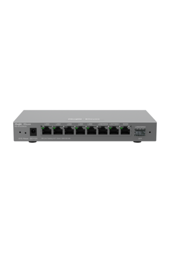 Router 8 porturi RJ45 1 Gbps, 1 port SFP 1 Gbps, 200 clienti, Multi-WAN, Cloud Management - Ruijie RG-EG209GS