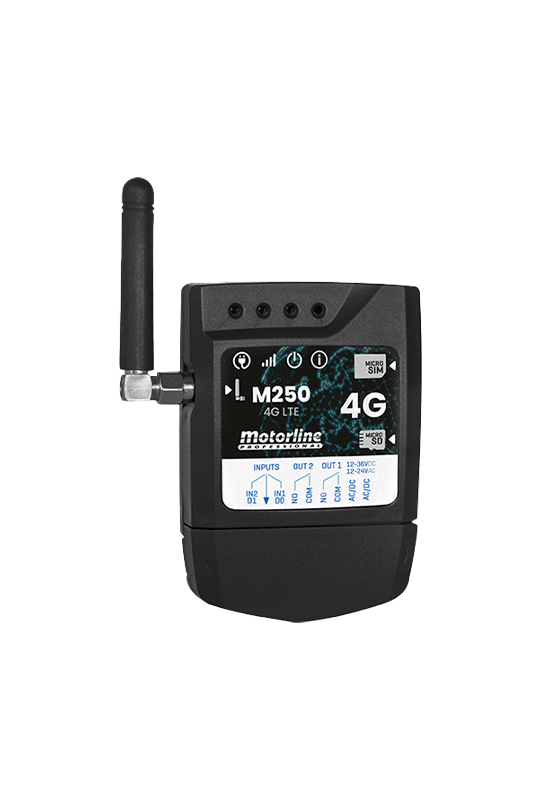 Controller GSM 4G, Bluetooth, 2 relee, card SIM inclus MOTORLINE GSM-M250