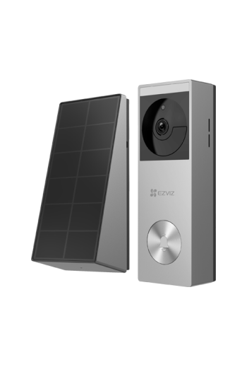 Sonerie video smart, Wi-Fi, 2K, Panou solar, acumulator 5200mAh, PIR, IR 6M, Stocare 32GB - EZVIZ CS-HP3(3MP)