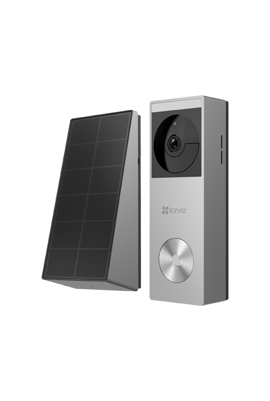 Sonerie video smart, Wi-Fi, 2K, Panou solar, acumulator 5200mAh, PIR, IR 6M, Stocare 32GB - EZVIZ CS-HP3(3MP)