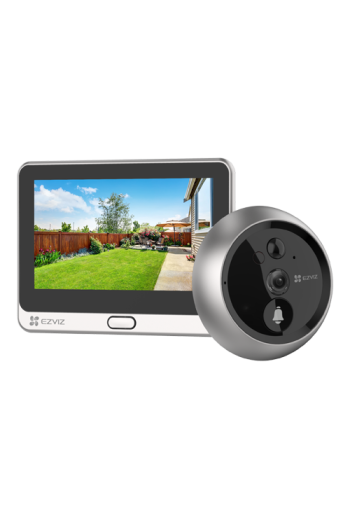 Vizor electronic smart, Wi-Fi, FullHD, monitor 4.3 inch, sonerie, acumulator 4600mAh, PIR - EZVIZ CS-DP2C-Silver