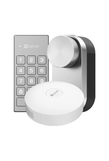 Kit incuietoare inteligenta cu hub pentru conexiune internet inclus si scenarii smart - EZVIZ CS-DL01/DL01CP/A3