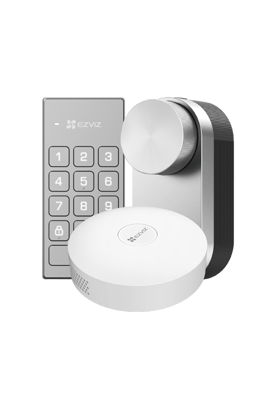 Kit incuietoare inteligenta cu hub pentru conexiune internet inclus si scenarii smart - EZVIZ CS-DL01/DL01CP/A3