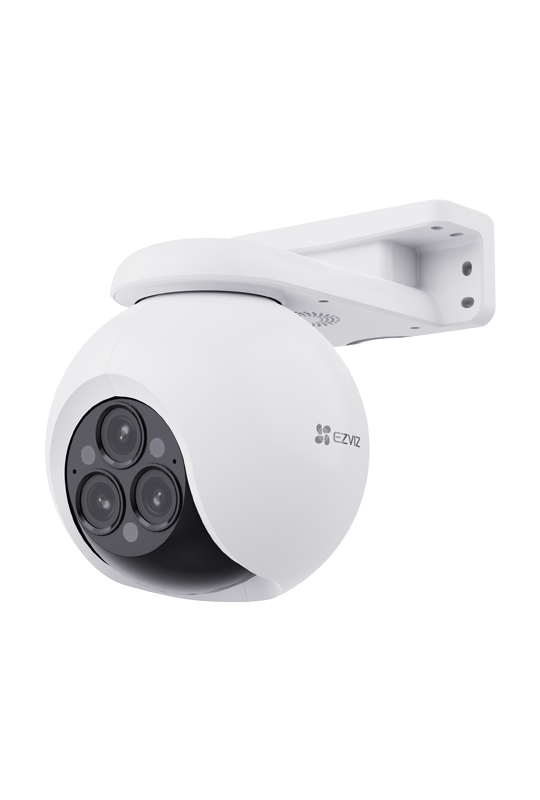 Camera IP Pan&Tilt, Wi-Fi, 3 lentile, 4MP, Audio bidirectional, IR 30m, Color 24/7, Alarma - EZVIZ CS-H80f(3x4MP)