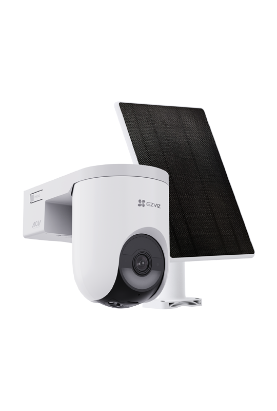 Camera IP Wi-Fi6 PT + panou solar 5W, 4MP, baterie 5.200 mAh, Audio bidirectional, Alarma - EZVIZ CS-HB8c-SP(4MP)