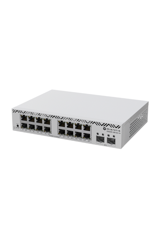 Cloud Smart Switch, 16 x Gigabit, 2 x SFP+ 10Gbps, 1U - Mikrotik CSS318-16G-2S+IN