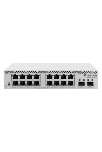 Cloud Smart Switch, 16 x Gigabit, 2 x SFP+ 10Gbps, 1U - Mikrotik CSS318-16G-2S+IN