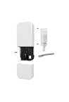 wAP ax, 2 x Gigabit, 802.11b/g/n/ax 2.4Ghz, 802.11a/n/ac/ax 5GHz, NAND, PoE-IN, IP54 - MikroTik wAPG-5HaxD2HaxD