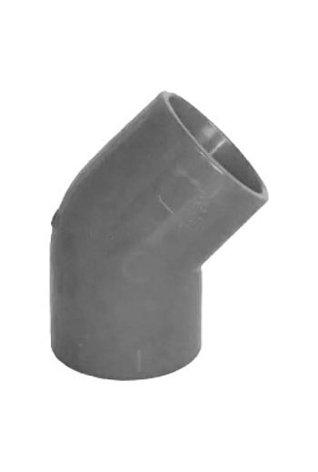 Racord ABS 45Â° gri pentru teava de 25 mm, 10 bucati - Honeywell PIP-006-G