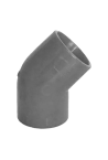Racord ABS 45Â° gri pentru teava de 25 mm, 10 bucati - Honeywell PIP-006-G