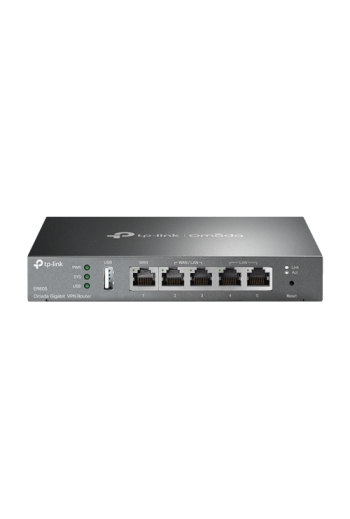 Router VPN Gigabit 1 x RJ45 WAN, 2 x RJ45 LAN/WAN, 2 x RJ45 LAN, 1 x USB - TP-Link Omada ER605