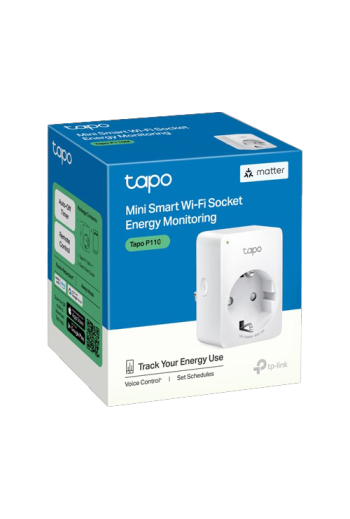 Priza inteligenta, 16A Wi-Fi, control vocal, monitorizare consum - TP-Link Tapo TapoP110