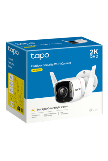 Camera IP Wi-Fi, 2K QHD, Starlight, Audio bidirectional, Alarma, IR 30M - TP-Link Tapo TapoC320WS