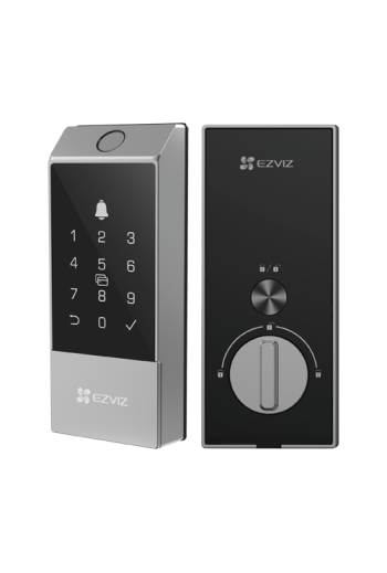 Yala inteligenta cu amprenta, multiple metode de deblocare, Wi-Fi, verificare status inchidere - EZVIZ CS-DL04(WBCP,M)