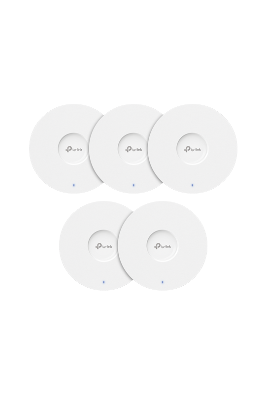 Set 5 x Access Point Wi-Fi 6, AX3000 Dual-Band, 3/5 dBi, 1 x RJ45 Gigabit, PoE - TP-Link Omada EAP653(5-pack)