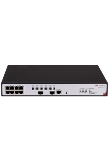 Switch L2+, 8 x RJ45 1G PoE 802.3af/at, 2 x SFP 1G, Management, 1U - HIKVISION DS-3E2510P-H